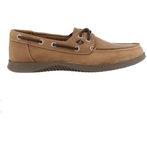 Men's Sperry Defender All Leather Boat Shoe Size 12M Tan Leather STS17702 EUC